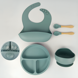 TinyTots Mess-Free Silicone Feeding Set