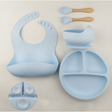 TinyTots Mess-Free Silicone Feeding Set